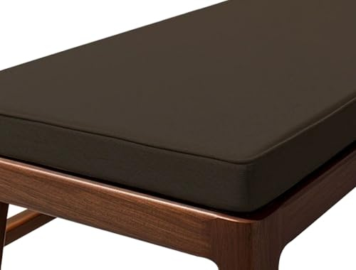 VEAI Outdoor Bankkissen Bankauflage Stuhlkissen 150cm/120cm/100cm/80cm/200cmX40/50CM,Rutschfestes Bank Sitzkissen für Gartenbank, Terrasse, Esstisch, Bank, Drinnen(Brown,80x40x5cm)