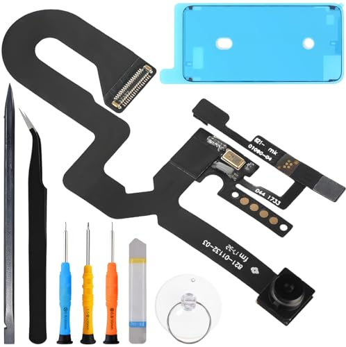 ZHUROUPU Cavo Flessibile per Fotocamera Frontale per iPhone 8 Plus, Fotocamera Frontale da 7 MP con Microfono/sensore di prossimità per iPhone 8 + 5,5 Pollici 2017 A1864 A1897 A1898 A1899