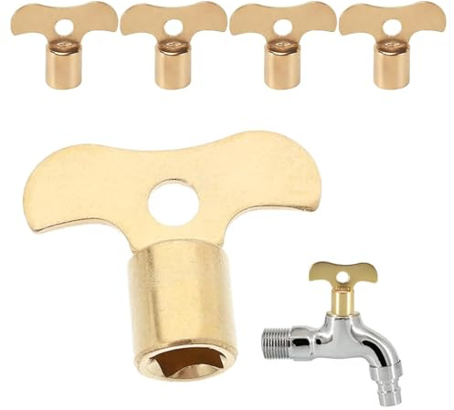 Bangbobi Rollgabelschlüssel 4 Stück Wasserhahnschlüssel Set – Armaturenschlüssel, Perlator Schlüssel & Ventilschlüssel – Stabil für Montagewerkzeug, Außenwasserhahn & Vierkantschlüssel