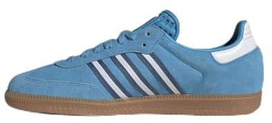 Adidas Men's LtBlue/Creblu/Ftwwht Samba OG Light blueCrew Blue/FTWR White 7 US, Multi, 8 Wide