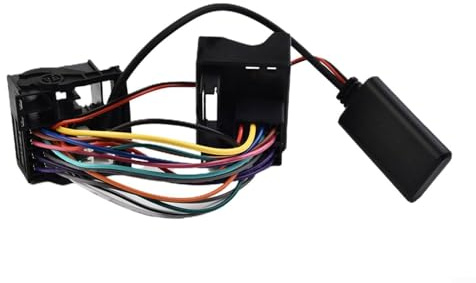 ComfyHarbor 5.0 AUX Adapterkabel für BMW E60 E61 E62 E63 E64 5 6 Serie, 12 Pin Big Connector Audio Modul für Autoradio Musik Streaming, zerstörungsfreie Installation, keine Anruffunktion