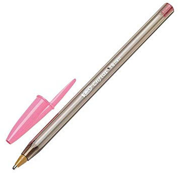 BIC cristal Fun – Stylo à bille, couleur Rose