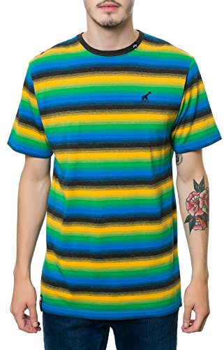 LRG Herren Cape Coast Knit T-Shirt, Schwarz/Erika, Klein