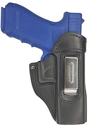 VlaMiTex IWB 4 Leder Holster für Glock 17 22 31 37 Schwarz
