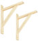 Velano - 2X Konsole, Regalhalter, Regalkonsole, Wandkonsole - WDW KIEFE - 280x230x1