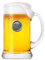 English Pewter Company 1 Pint Monogram Initial Beer Mug Glass Tankard - Personalized with Your Choice of Initial (W) [MON023]