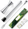 Homestia 304 Stainless Steel 10 Bar Muddler, 12 Cocktail Spoon, 1 oz 2 oz Jigger, 3 PCS Silver Cocktail Set for Margaritas, Mojitos and Fruit Drinks Bar Tool Set