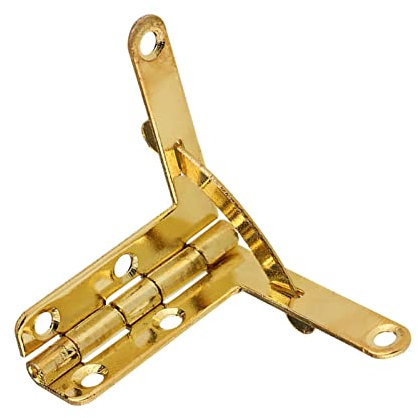 20 stücke Scharniere Spring Hinge Mini Scharniere Dekorative Holz Fall Box Latch Lock mit crews(Gold)