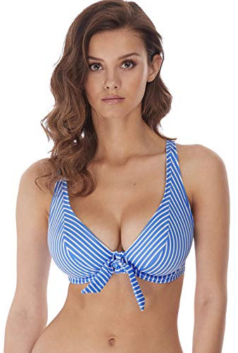 Freya Beach Hut High Apex Bikini Top Blue Moon Blue 36D