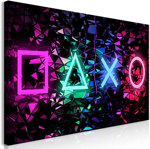 murando Wandbild Mega XXXL für Gamers SpielkonsoleEinteiliger XXL-Format Kunstdruck zur Selbstmontage Leinwandbilder moderne Bilder DIY Wanddekoration Wohnung Deko schwarz