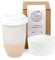NOVA CERAMICS Travel Mugs - Reusable Coffee Cup – Cute Coffee Mugs Travel Coffee Tumbler – Microwave & Dishwasher Safe to Go Coffee Mug- Gifts for Women Men Him Her – 12oz - Dune