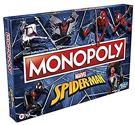HASBRO Brettspiel Monopoly Spiderman — Spiele als Arachnidenheld — lustiges Spiel für Kinder ab 8 Jahren [Spanisch]