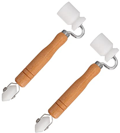 VILLCASE 2 Pièces Rouleau à Rouleaux Décapants Pour Papier Peint Décapant De Papier Peint Kit De Quilling Outil De Quilling Adhésif Epdm Main Rouleau à Couture Manuel Bois Coussin Chauffant