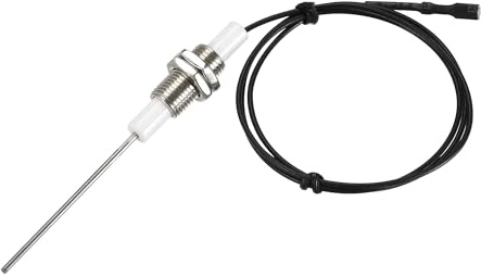 sourcing map Zünder Kabel Gas Grill Zündkabel Zündelektroden 3Stk | Ersatz Keramische Elektrodenanordnung 600mm Länge