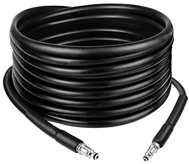 6m / 19.7Ft High Pressure Jet Washer Hose Extension Cleaning Pipe Fittings with Quick Connector 6 metre Garden Pipe Replacement for Bosch EasyAquatak 110/120, UniversalAquatak AQT Series (6m)