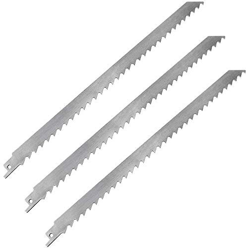 Lame de Scie Industrielle en Acier Inoxydable, 24 Dents, Compatible avec la Viande et les Aliments, 12 Pouces