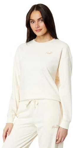 PUMA Damen Live in Crewneck Sweatshirt, Alpine Snow-NEP, XL