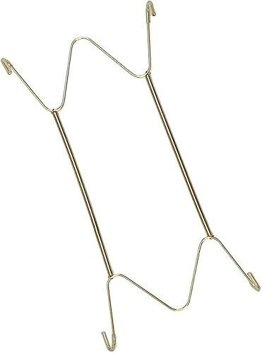 2 set di ganci invisibili per piatti, da appendere alla parete, a forma di W (35,6 cm)