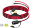 PNGKNYOCN 12V Auto Zigarettenanzünder zu O Ring Terminal, 14AWG Zigarettenanzünder Buchse zu 8mm (0.3inch) Terminal Ring Kabelbaum, mit 20A Sicherung（2M/6FT）