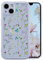 RALEAVO Flower Case for iPhone 14 Plus (6.7”), Girls Floral Silicone ShockPlusof Case Cover with Cute Patterns Plustective Case for iPhone 14 Plus-Grey