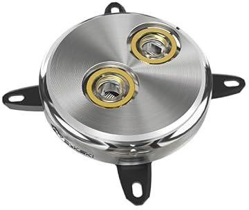 ATooi Water Block Use For 1700 1151 1155 1156 2066 X99-2011 Light Support Block Header To Motherboard (Color : Silver-12V 4PIN RGB)