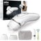 Braun IPL Silk·expert Pro 3 – IPL Haarentfernungsgerät, Dauerhafte und Schmerzfreie Haarentfernung für Zuhause – inkl. Etui, Venus Rasierer, 2 Aufsätze, Designed In Germany – PL3136, Weiß/Silber