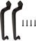 2 Stück Scheunentor Griff Antike Feste Schwere Gusseisen Türgriff, 203mm lochabstand Scheunentürgriff Schiebetür Türgriff Handschuhe,Schwarz Griffe Möbel Griff für Gartentor Holz Outdoor Garage