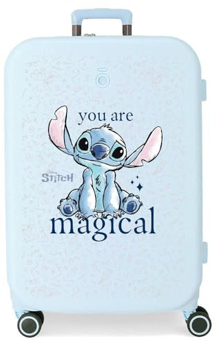 Disney Joumma Bags Stitch You Are Magical Kabinenkoffer-Set, aus ABS, einem robusten und leichten Material, seitlicher Kombinationsverschluss, Are Magical, Mittelgroßer Koffer