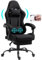 Delman Silla de Gaming de Tela, Negro, tamaño