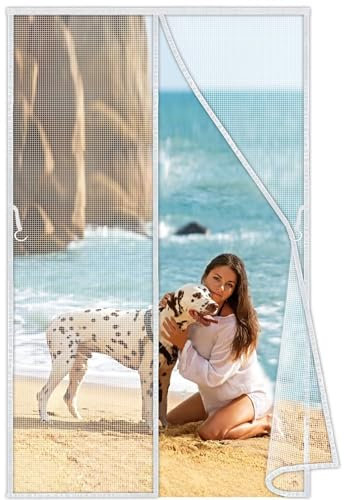 Zanzariera per gatti in rete anti zanzara 270x250 cm, protezione per gatti per la sicurezza dei gatti, reti da balcone antigraffio per gatti Bianco Nuova-Versione