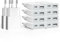 USB Ladegerät 5W Slim Ladestecker Netzteil 5V 1A 2Port USB C+ USB A Netzstecker Adapter, Steckdosenadapter für iPhone,eBook Reader, Xperia, MP3, Smartphone（Weiß） (Thickness 1.45cm/10packs)
