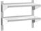 vidaXL Estante de Pared Acero Inoxidable Plateado 75x30x60 cm, Estante Flotante, Estante Flotante de Pared, Estante de Cuarto de Servicio