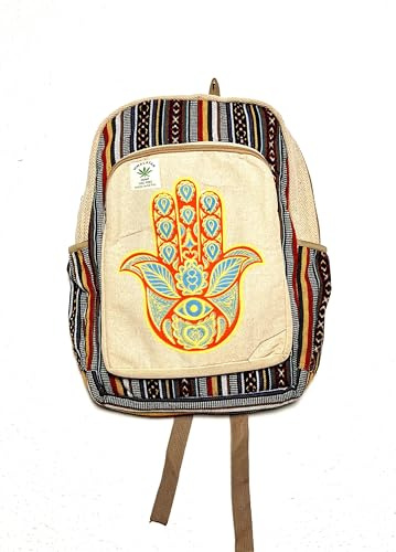 Hippie Nepal Rucksack, beige 5, L