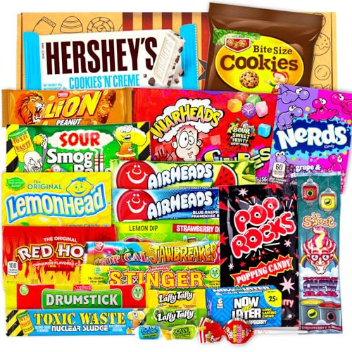 JUMBO USA Sweets Box | 21 Teile | American Candy Box | Geburtstag | Partykracher | Süßigkeiten-Sortiment | Hypebox | National Best Friends Day | Candybox | Candy & Bar ®