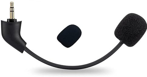 ZHHSUNY Micro de jeu de rechange pour casque de jeu Kingston (Hyper-X) Cloud, Cloud-X et Cloud II 2ème version sur PS-4 PS-5 (Nin-tendo) (S-witch) PC, microphone à perche amovible de 3,5 mm (1)