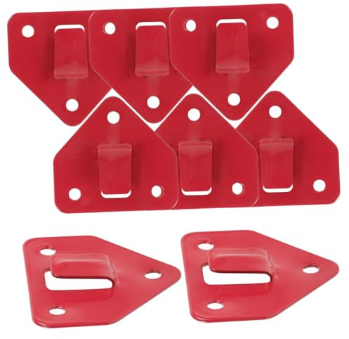 HOMSFOU 8piezas Soporte Extintor Pared Metal Resistente Ganchos Montaje Para Extintores Diseño Montaje Fácil Antióxido Para Fijación Segura De Extintores