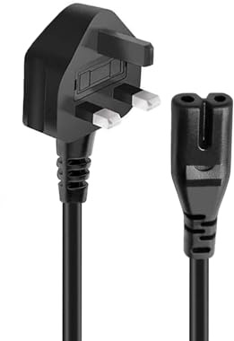 Power Cable Lead Plug Replacement for Denon D-M41DAB CEOL-N10 CEOL-N12DAB Hifi System DCM41DAB Hifi Receiver UK Mains Power Figure 8 6Ft AC Cord