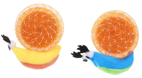 EXHUMKY 2stücke Kreative Schneckenmodell Katzen Spielzeug Interaktives Kätzchen Beschäftigungsspielzeug Für Gesunde Und Aktive Haustiere Farben Zufällig Für Katzenliebhaber