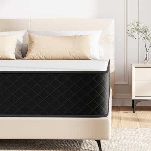 Extrafeste Matratze 90x200 H4 mit Öko-Tex Ertifiziert für höheres Körpergewicht & Rückenschmerzen Linderung, 7-Zone Taschenfederkernmatratze mit Memory Foam, Höhe 25cm