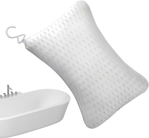 yakermur Badewannenkissen für Badewanne | Atmungsaktive Nackenstütze Kopfstütze – Whirlpool-Kissen Kopfstütze – für Erwachsene, Mädchen, Freundinnen, Frauen, Männer, Mutter, Ihn, Freunde,