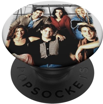 Friends TV Show Cast Photo Vintage des années 90 Fan Retro Geek Sitcom PopSockets PopGrip Adhésif