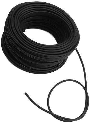 Aramox 5mm High Voltage Electric Fence Wire, Double Insulated Pulse Cable, 15KV Alloy Conductor for Garden and Agricultural Use (50m / 164ft)