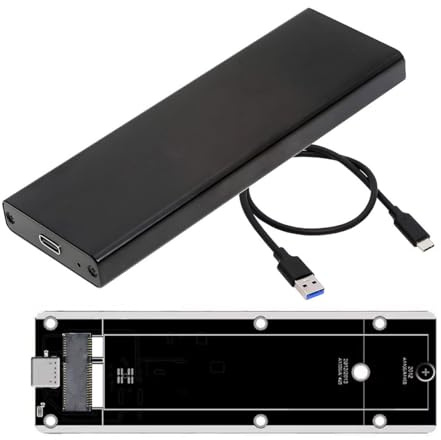 CY Adaptador USB3.0 Tipo-C de 5 Gbps a Carcasa USB-C de 17+7 Pines para Caja móvil, Compatible con MacBook Air Pro Retina 2012 y SSD.