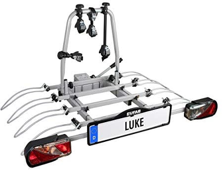 EUFAB 11514 Porte basculant pour 4 vélos, Gris