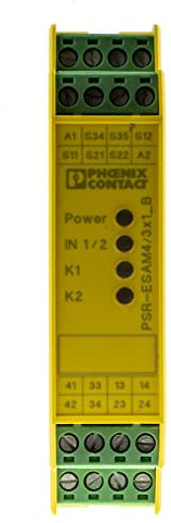 Phoenix Contact PSR-SCP Sicherheitsrelais, 24V ac/dc, 1, 2-Kanal, 3 Sicherheitskontakte