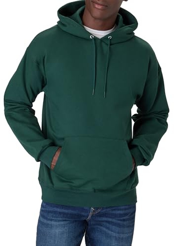 Hanes Men's Ultimate Cotton Heavyweight Pullover Hoodie Sweatshirt, Deep Forest, Medium