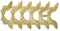 Engelsflügel Deko 5 x 11 cm, 6 Stück auf Blatt, goldfarben, geprägtes Papier – Perfekte Weihnachtsschmuck Engel Ornamente, ideal für Bastelarbeiten und kreative Projekte & Geschenkverpackungen