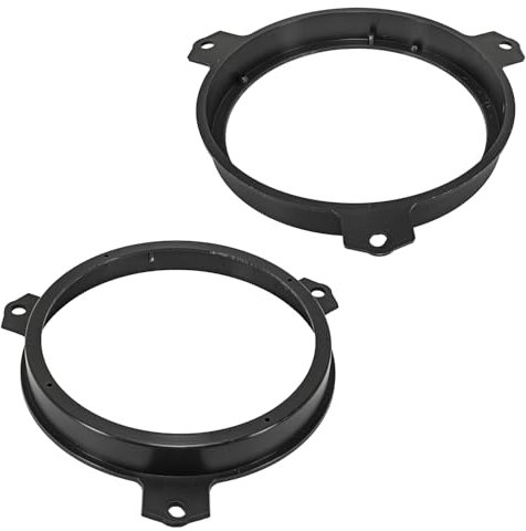 tomzz Audio 2808-000 Lautsprecherringe Adapter Halterungen kompatibel mit Citroen C1 Peugeot 108 Toyota Aygo Yaris RAV4 Subaru Outback Fronttür für 165mm DIN Lautsprecher