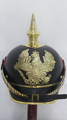 NauticalMart Deutscher Pickelhaube Stachelhelm Antik Replik Dekor Imperial Deutschland Rüstung Helm