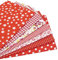 7 Stück 49cm * 49cm rot Baumwollstoff,patchwork stoffe,baumwollstoff meterware,stoffe patchwork stoffpaket